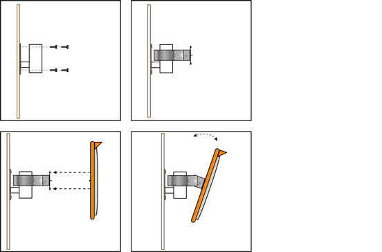 Rectangle Wall Adaptor Assembly