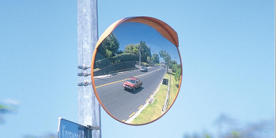 Outdoor Deluxe Acrylic Convex Mirror