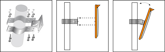 Outdoor Rectangle DeLuxe Clamp Installation